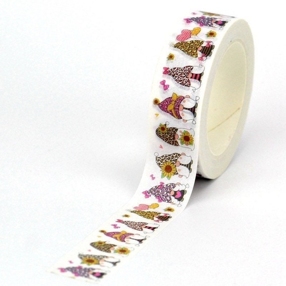 Leopard Print Hats and Ladybug Gnomes, Washi Tape, Set Of 2 Rolls - Picture 6 of 8